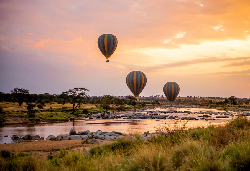 What would you see on a safari through the Serengeti?
